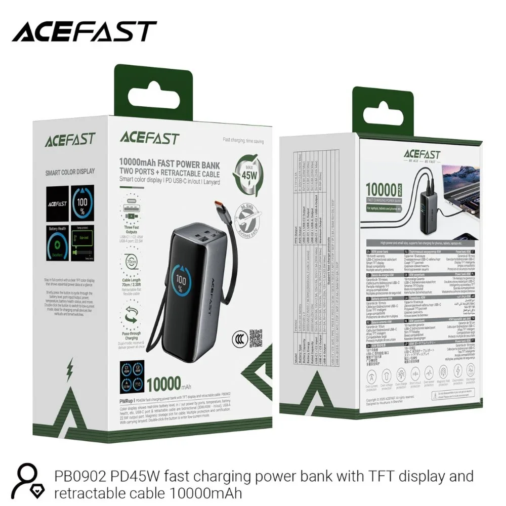 شاحن سفري ACEFAST PB0902
